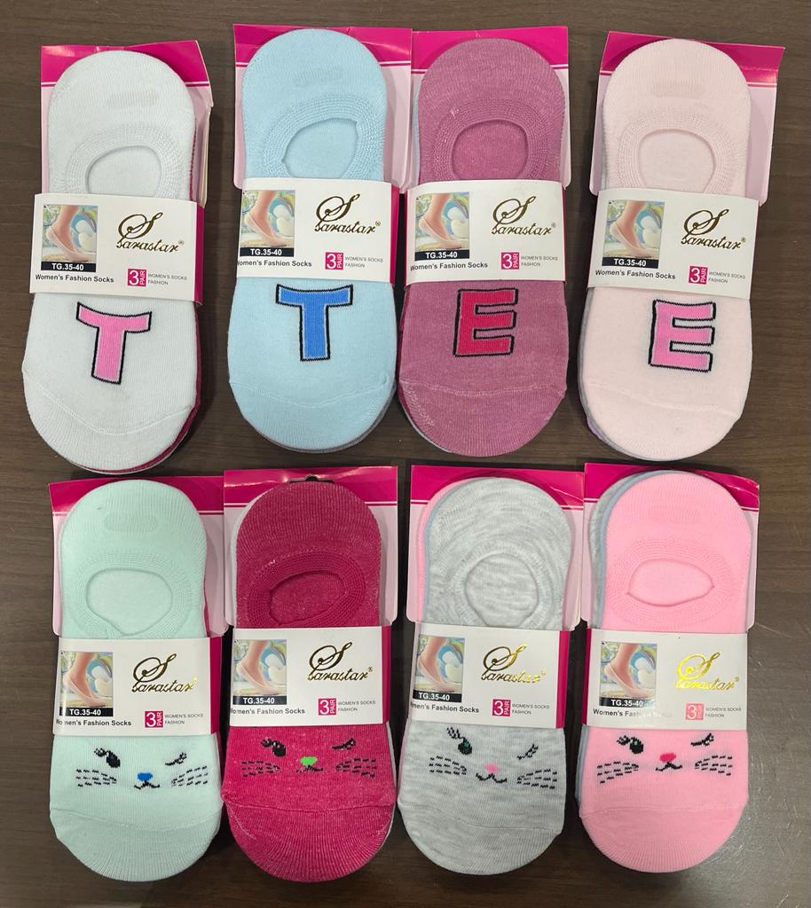 12 Pair Ladies Loffer Cotton Socks