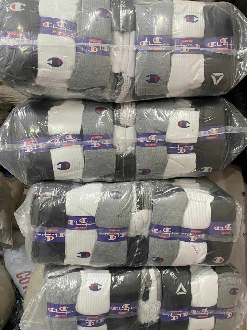 Men Towel Long Socks 12 Pair 